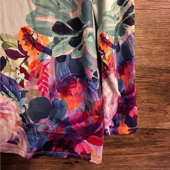 Soft Surroundings Graphic Floral Blouse - Picture 2 of 8